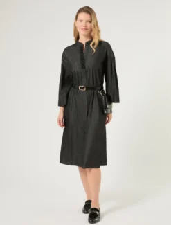 Abito chemisier in denim - BLU NOTTE