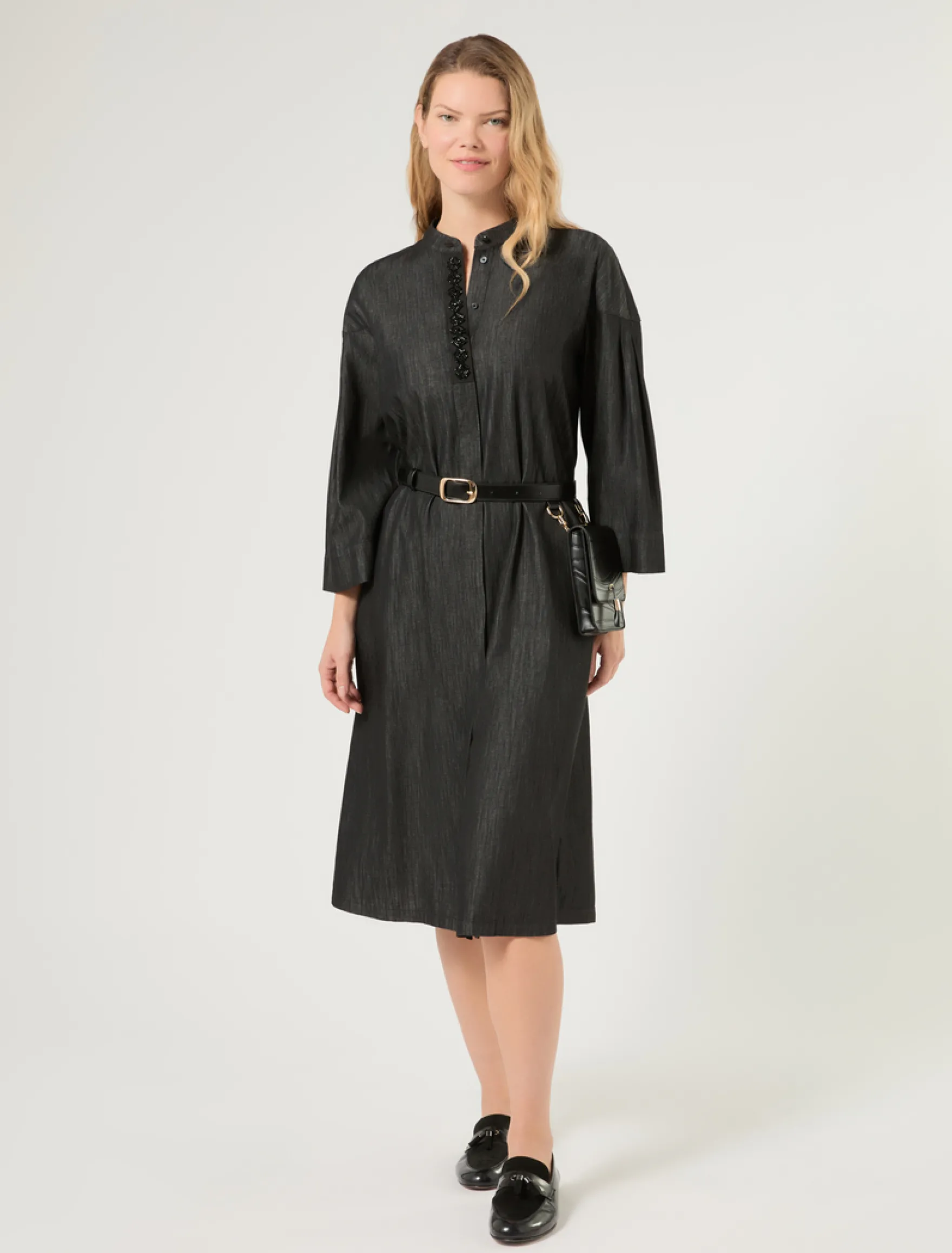 Abito chemisier in denim - BLU NOTTE