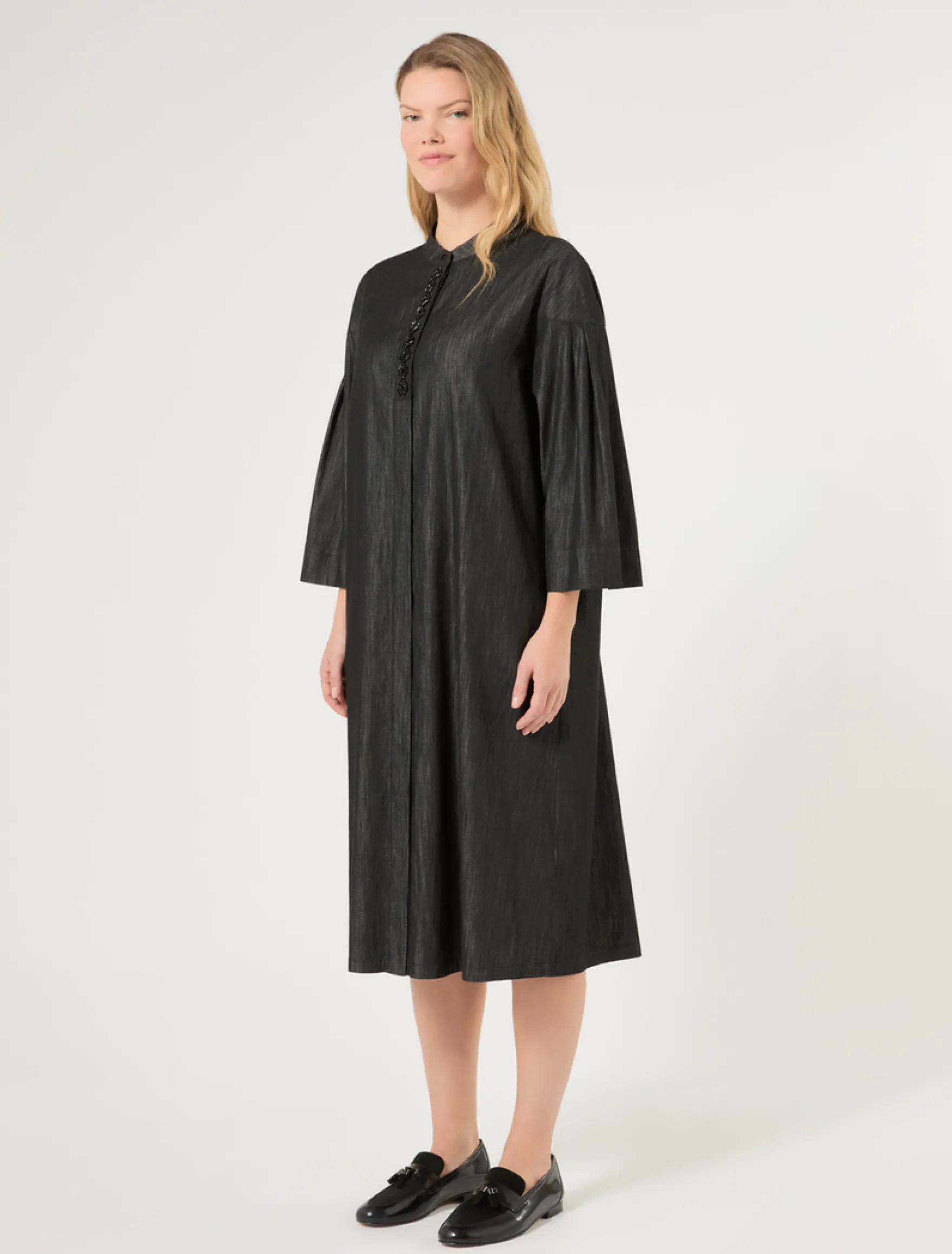 Abito chemisier in denim - BLU NOTTE