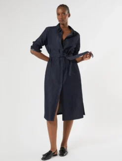 Abito chemisier in denim leggero - BLUE JEANS