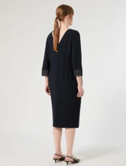 Abito in cady - BLU NOTTE