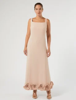Abito in cady con rose - SKIN