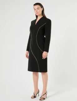 Abito in cady - NERO