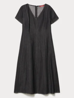 Abito in cotone effetto denim - BLU