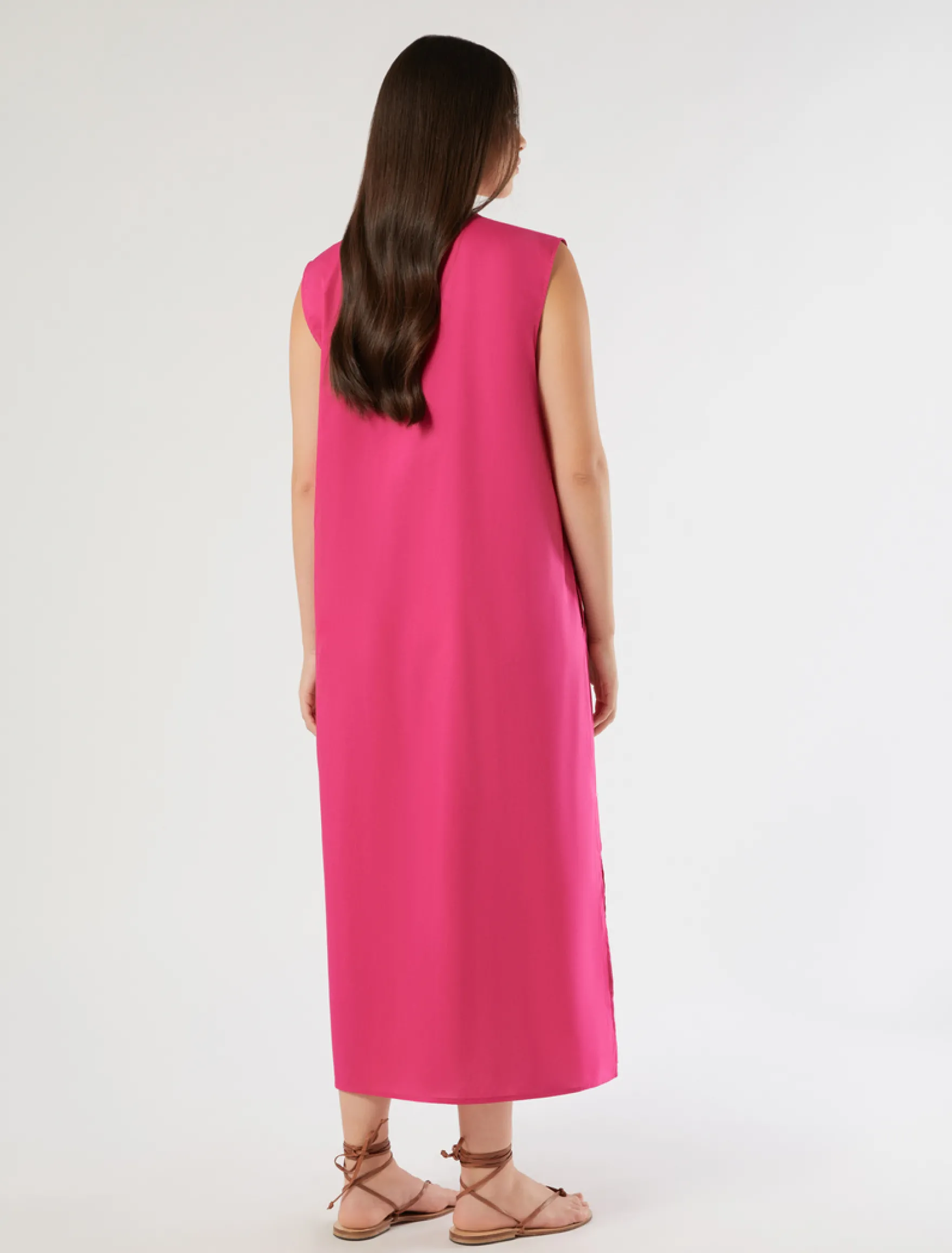 Abito in cotone - FUXIA