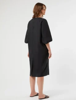 Abito in cotone - NERO