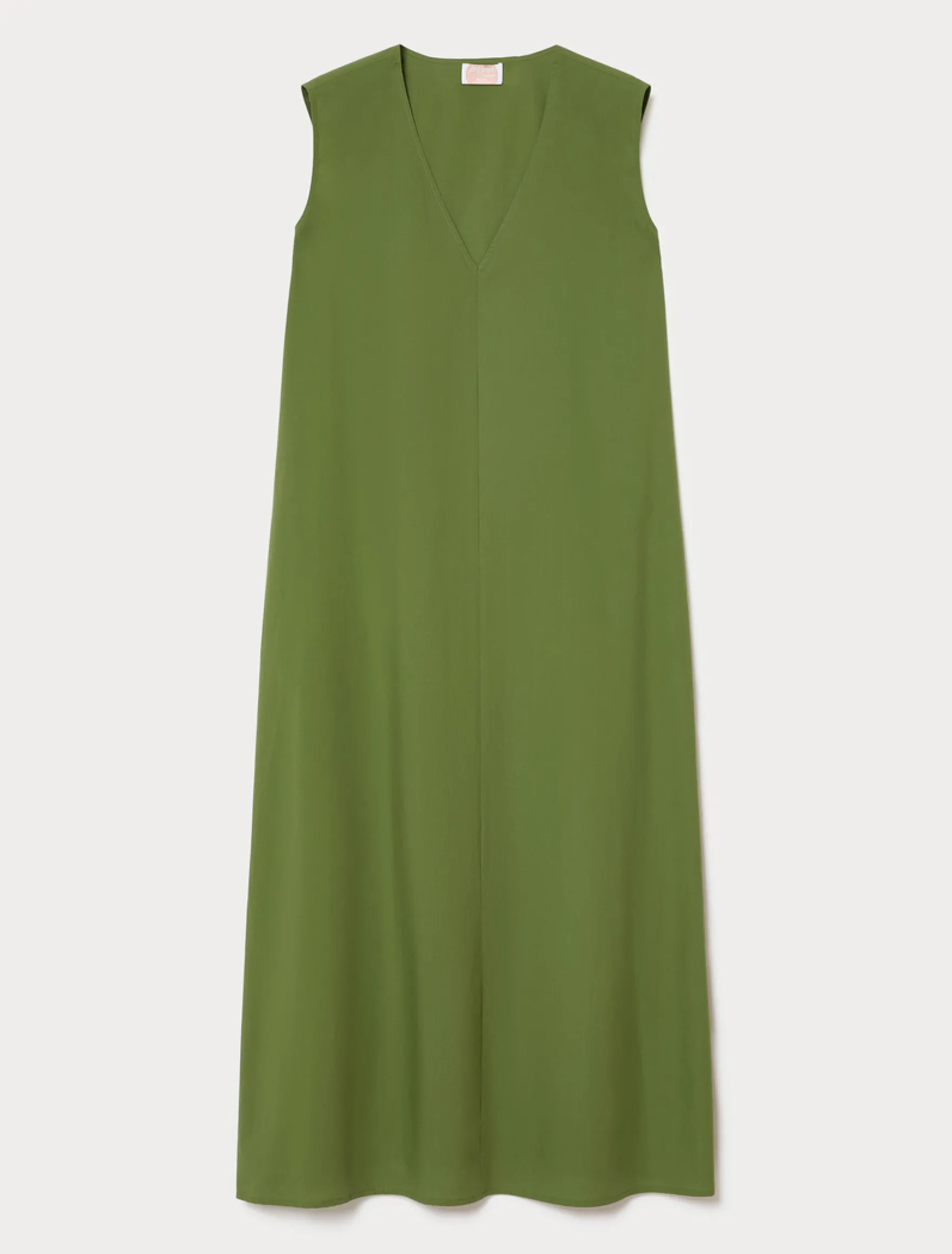 Abito in cotone - VERDE OLIVA
