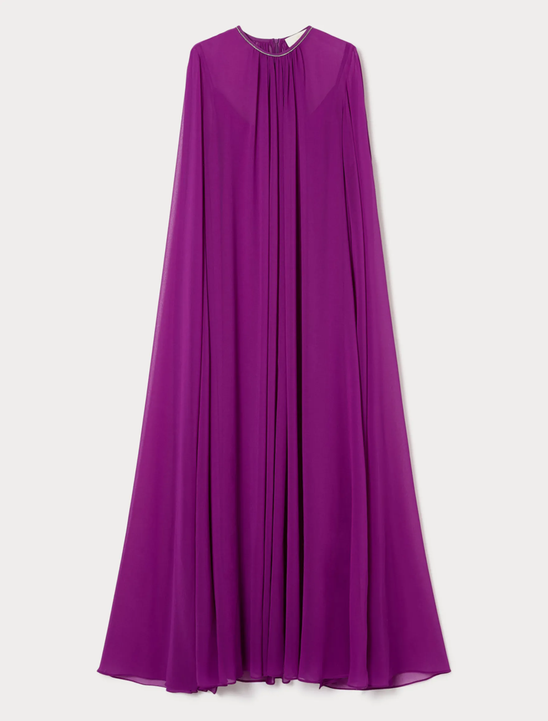 Abito in crêpe georgette - FUXIA VIOLA