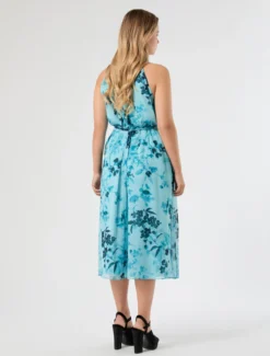 Abito in georgette - ACQUA