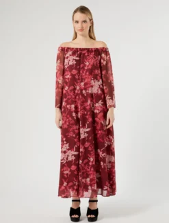 Abito in georgette - BORDEAUX
