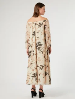 Abito in georgette - GHIACCIO