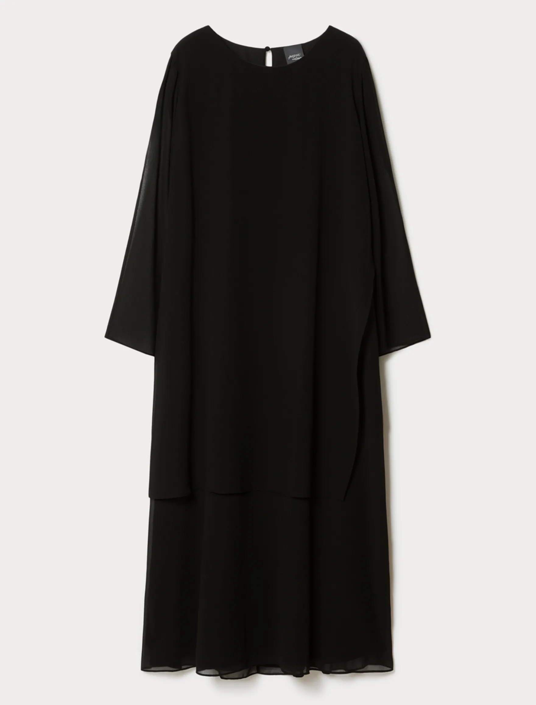 Abito in georgette - NERO