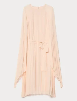 Abito in georgette plissé - ROSA