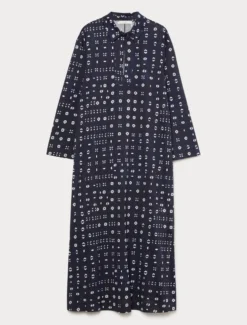 Abito in jersey di cotone - BLU