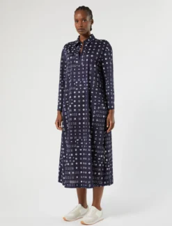 Abito in jersey di cotone - BLU