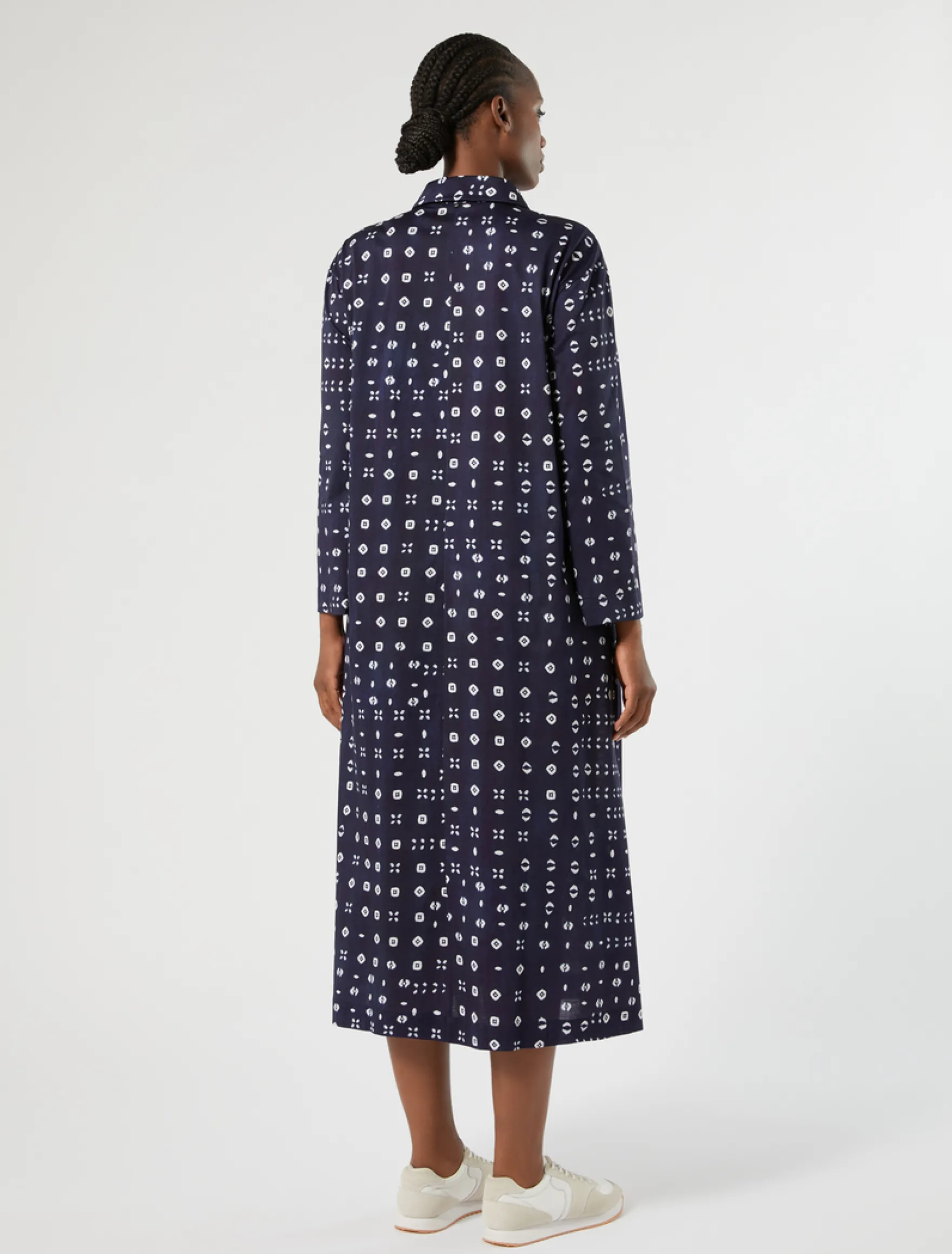 Abito in jersey di cotone - BLU