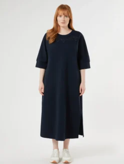 Abito in jersey double - BLU