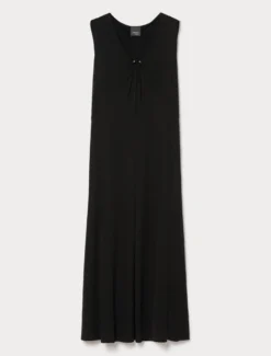 Abito in jersey interlock - NERO