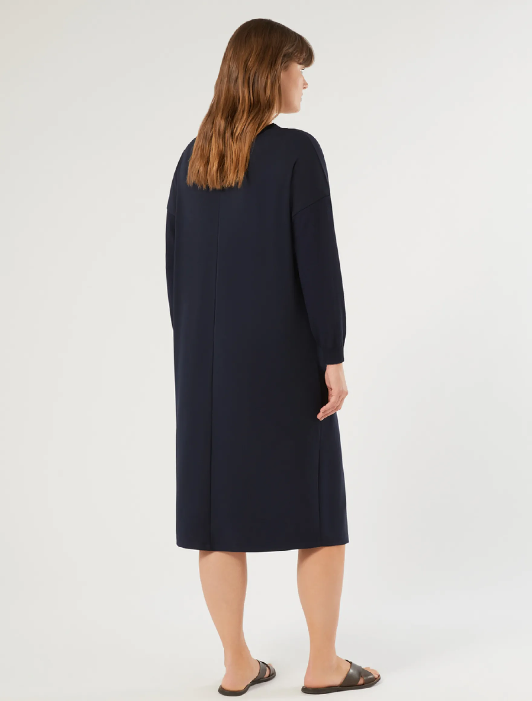 Abito in jersey stretch e maglia - BLU NOTTE