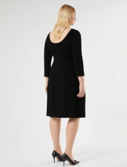 Abito in maglia di viscosa - NERO