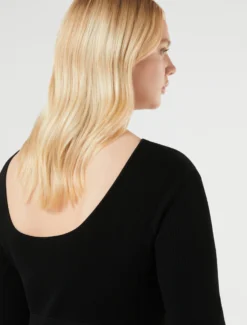 Abito in maglia di viscosa - NERO