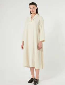 Abito in microtwill stretch - SABBIA