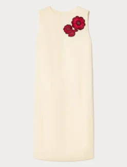 Abito in ottoman di cotone - ECRU