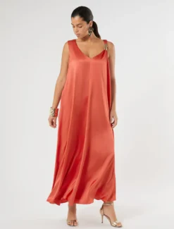 Abito in satin - CORALLO