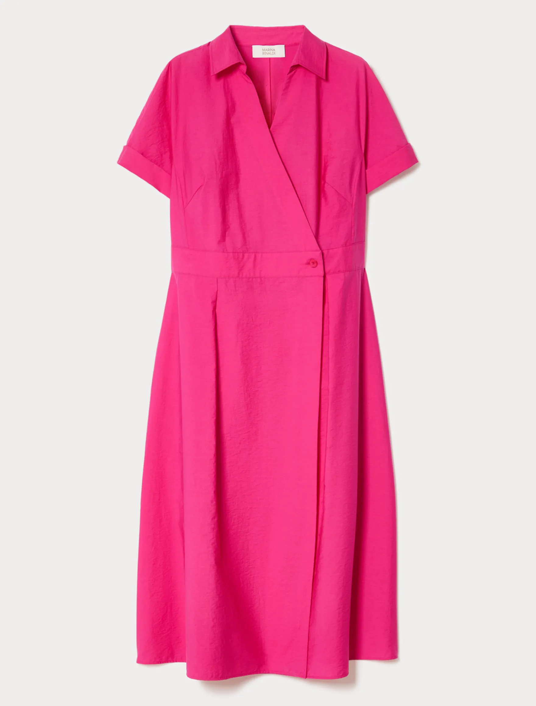 Abito in tela di cotone - FUXIA