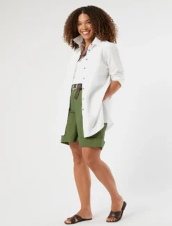Blusa in cotone - BIANCO