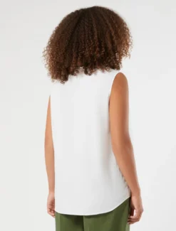 Blusa in cotone - BIANCO