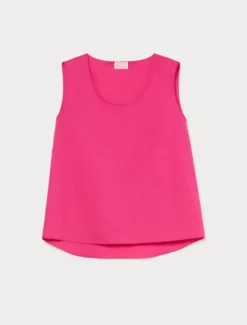 Blusa in cotone - FUXIA