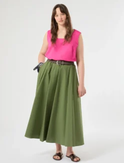 Blusa in cotone - FUXIA