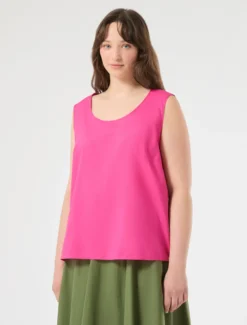 Blusa in cotone - FUXIA