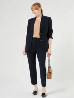 Blusa in crêpe de Chine di seta - CAMMELLO