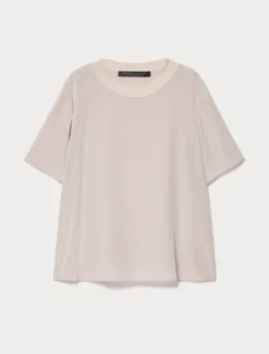 Blusa in crêpe de Chine di seta - LILLA