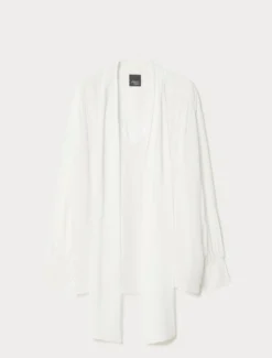Blusa in georgette - BIANCO
