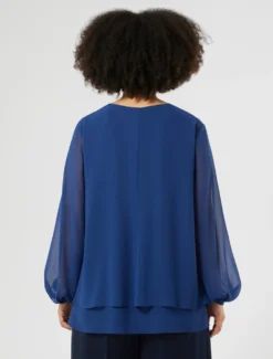 Blusa in georgette - BLUETTE