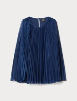 Blusa in jersey plissé - BLUETTE