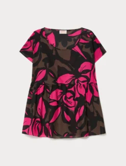 Blusa in mussola di cotone - CACAO