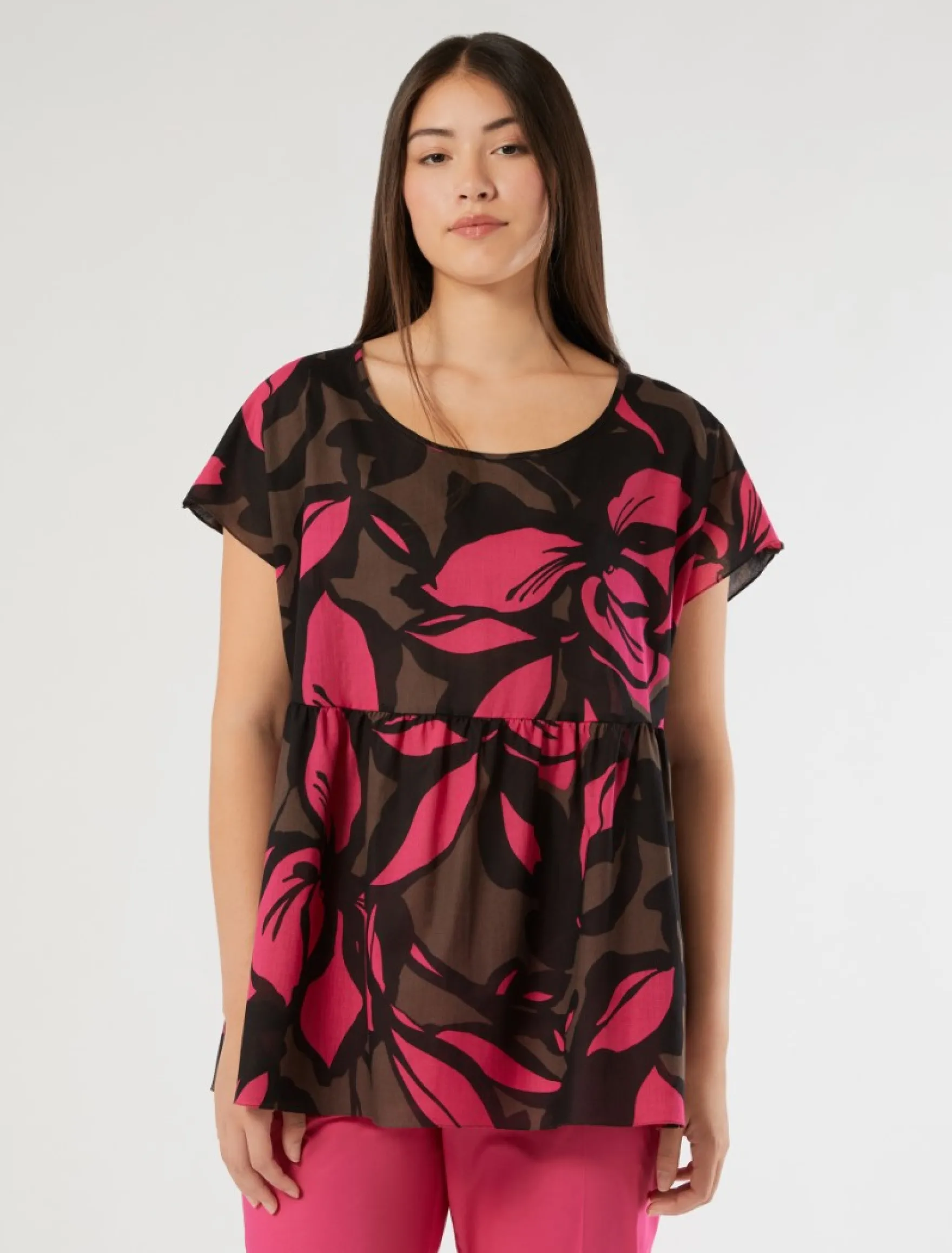 Blusa in mussola di cotone - CACAO