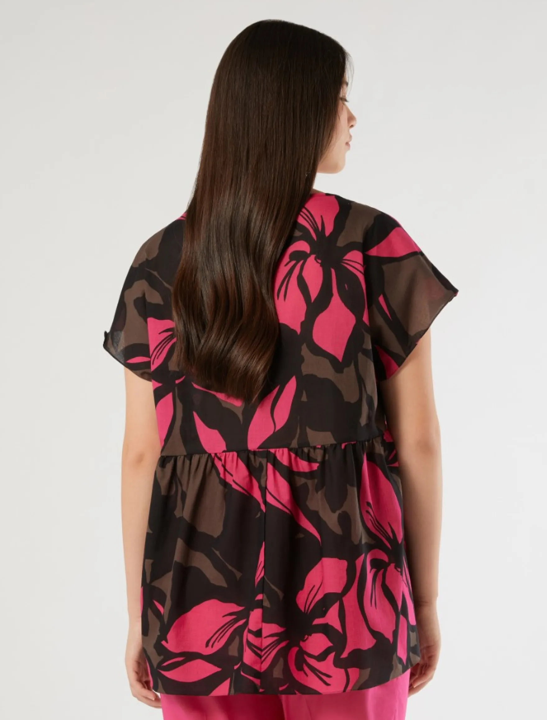 Blusa in mussola di cotone - CACAO
