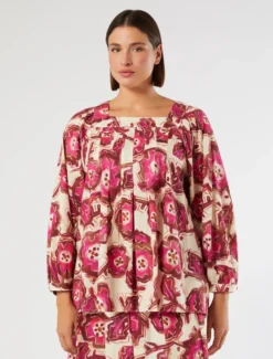 Blusa in popeline di cotone - CIPRIA