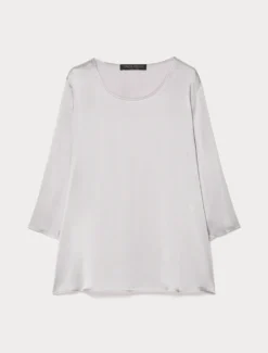 Blusa in satin leggero - LAVANDA