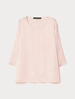 Blusa in satin leggero - ROSA