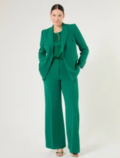 Blusa in satin - VERDE SMERALDO