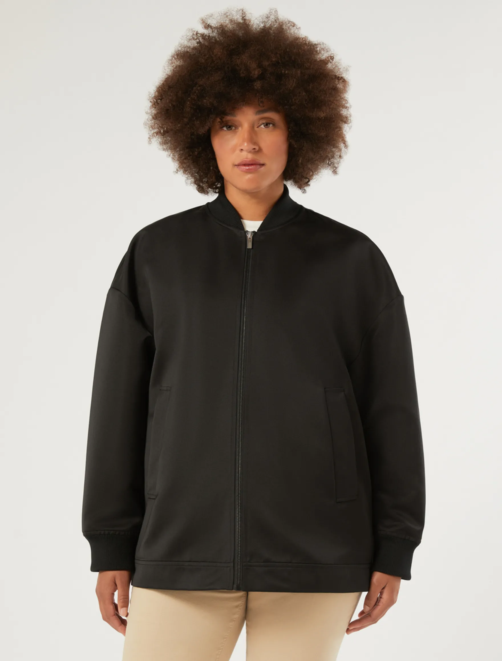 Bomber in duchesse - NERO