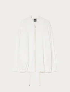 Bomber in jersey - BIANCO