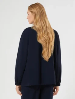 Bomber in jersey - BLU NOTTE