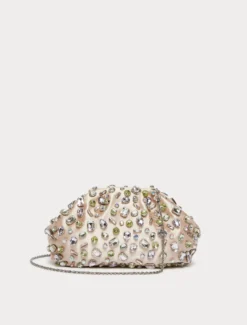 Borsa in raso con cabochon - CIPRIA